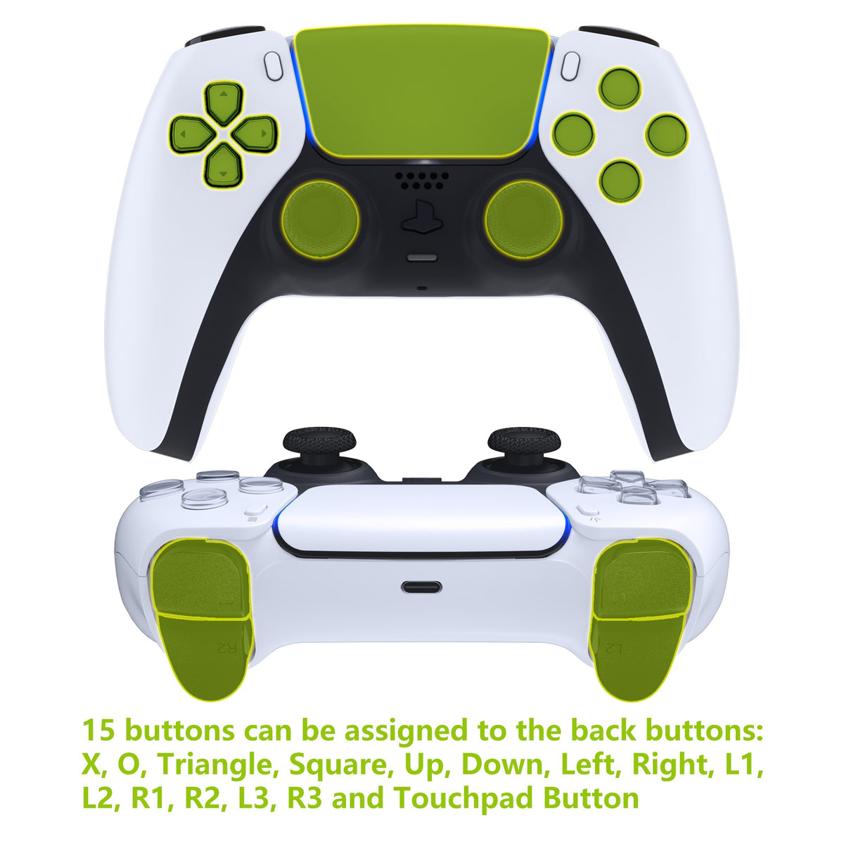 eXtremeRate Programable RISE4 V3 Remap Kit for ps5 Controller BDM-030/040/050, Upgrade Board & Redesigned Back Shell & Buttons
