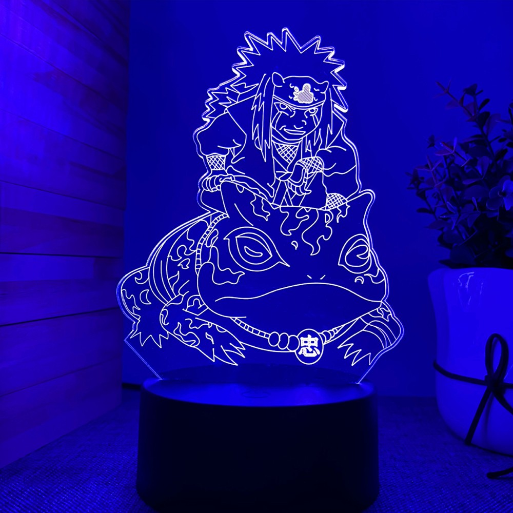 Anime Naruto Uzumaki LED Night Light Toys Akatsuki Kakashi Hatake Kid Bedroom Nightlight Itachi Uchiha 3D 7/16 colors Lamp Decor