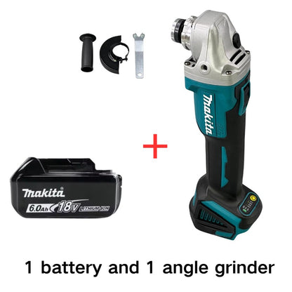Esmerilhadeira Angular Elétrica Makita 18V 125mm DGA404 Sem Escova De Alta Potência Recarregável Íon de Lítio para Corte e Polimento