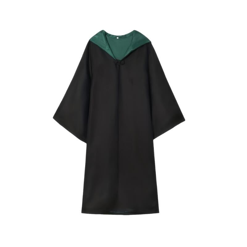 Hooded Wizard Robe Cloak Unisex Halloween Cosplay Costume Long Cape with Multi-Color Lining for Adults Carnival Party Outfits