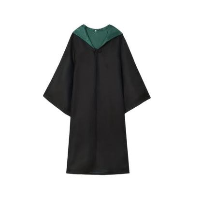 Hooded Wizard Robe Cloak Unisex Halloween Cosplay Costume Long Cape with Multi-Color Lining for Adults Carnival Party Outfits