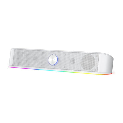Soundbar de Mesa Redragon GS560 RGB, Alto-falante de Computador de 2.0 Canais com Áudio RGB Dinâmico