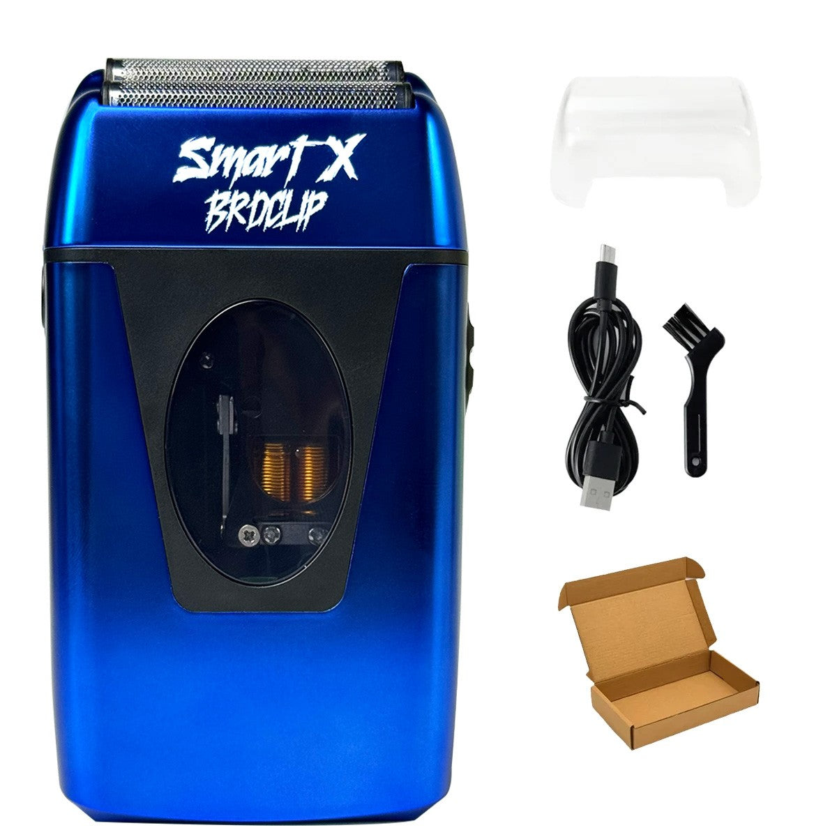 9000RPM BRDCLIP BRD999 Magnetic Motor Professional Electric Men's Beard Trimmer Double Foil Shaver USB Hair Cutting Machine