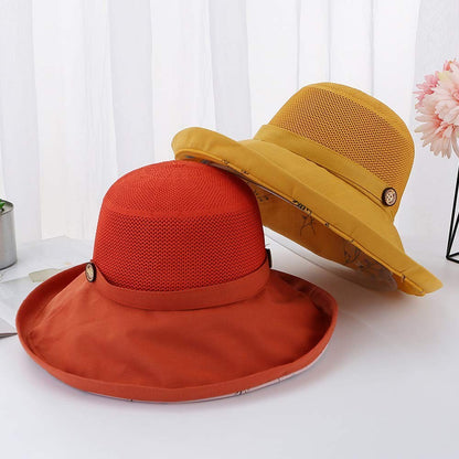 Women Mesh Sun Hats Summer Beach UV UPF Packable Wide Chin Strap, Sun Hats for Men & Women UV Protection, Sun Hat with Neck Flap