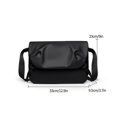Minimalist Black Men's Shoulder Bag Male High Quality Waterproof Briefcase Crossbody Bag Business Style Messenger Bags for Men