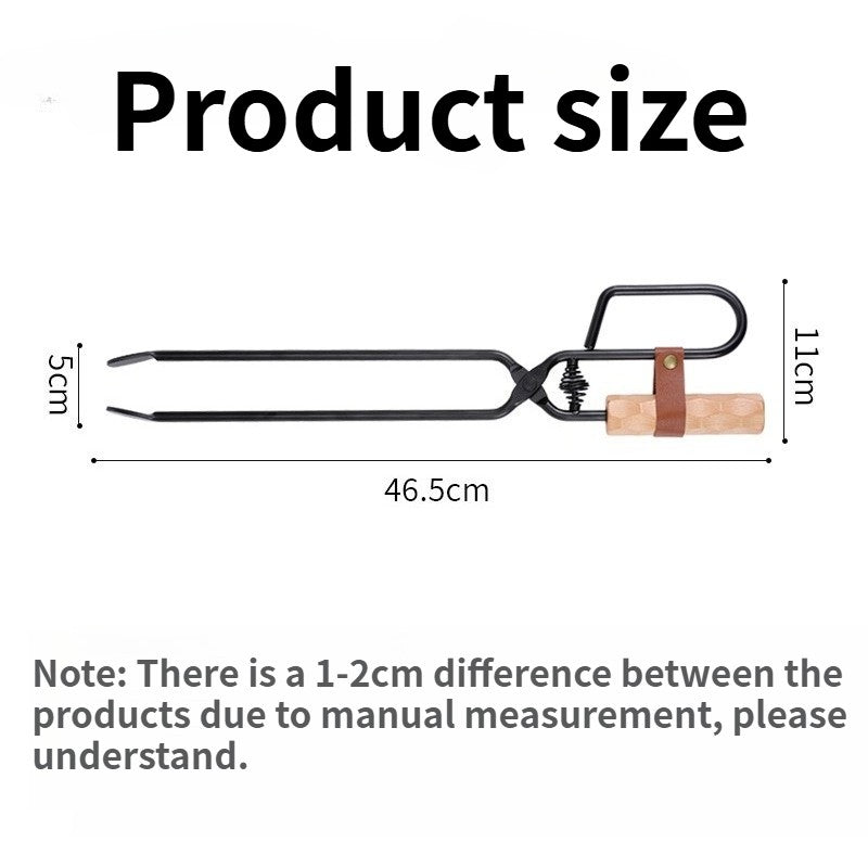 Outdoor barbecue charcoal clip,extended and thickened anti scalding charcoal clip,essential carbon clip for camping,travel,home