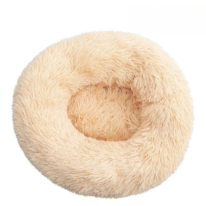 Camas redondas de pelúcia para cães e gatos, Tapetes de inverno para cães, Camas para animais de estimação, Suprimentos para animais de estimação