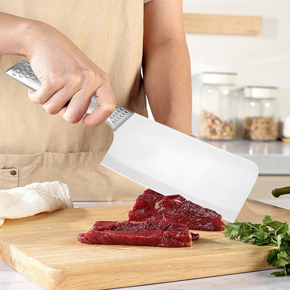8pcs Kitchen Knives Set 3CR13 Stainless Steel Chef's Knife Meat Cleaver with Block for Kitchen Fruit and Vegetable Cutting Knife