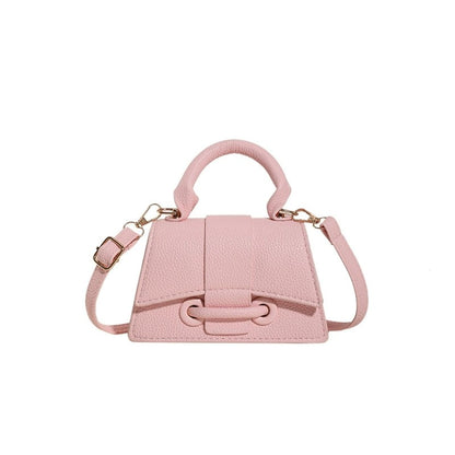 Fashion Solid Color Small Tote Crossbody Bag, Stylish Mini Handbag Mobile Phone Coin Purse, Adjustable Strap, Magnetic Closure,