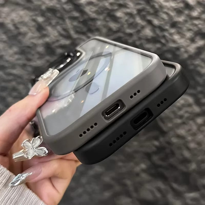 Capa de celular de luxo magnética à prova de choque para iPhone 17 Pro Max 16 15 14 13 12 11 17Air para Magsafe suporte protetor de lente de vidro