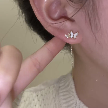 Nova Tendência de Moda Design Exclusivo Elegante e Requintado Brincos Retangulares de Zircônia Para Mulheres Joias Festa de Casamento Presentes Premium