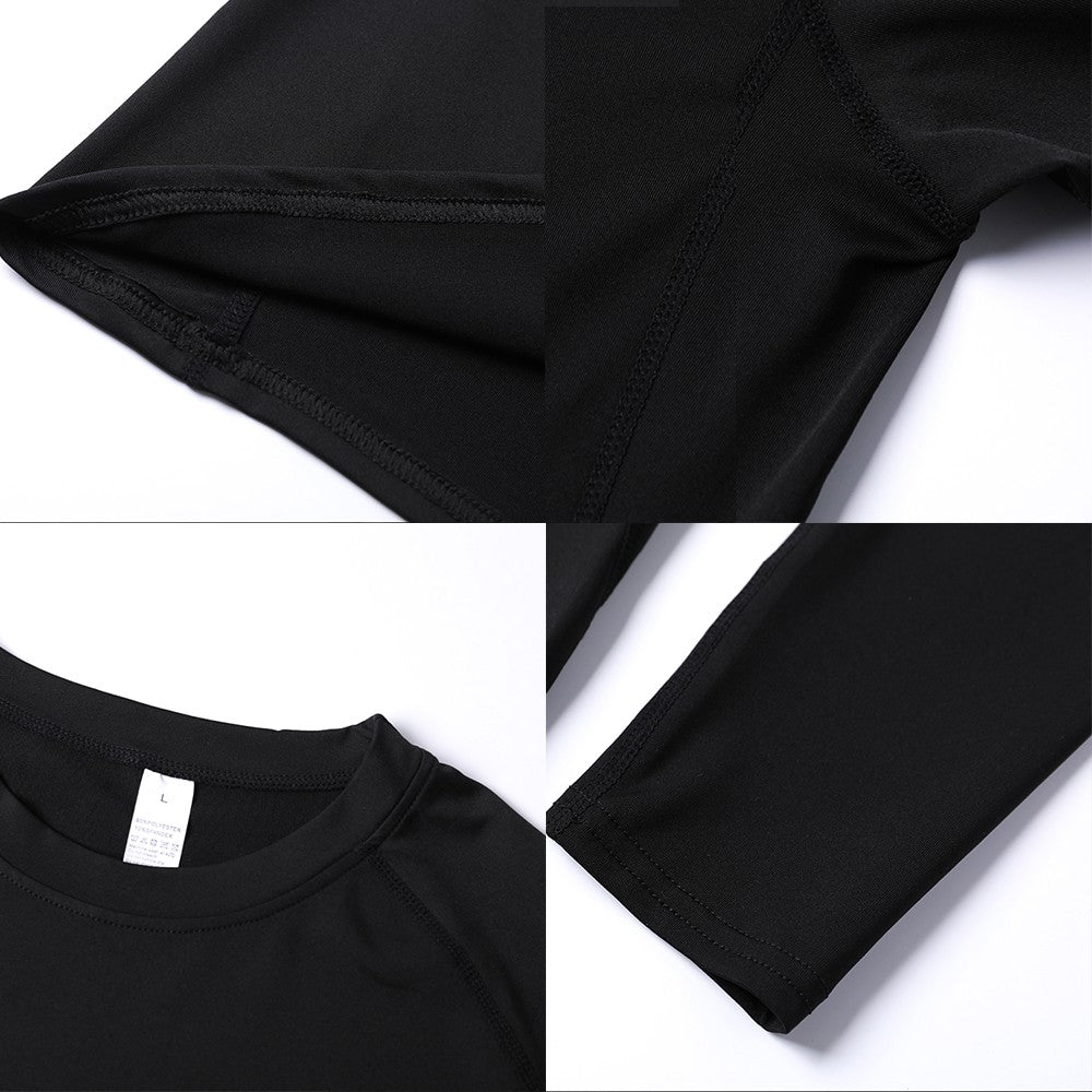 Thermal Man Underwear Set Soild Color Compression T Shirt Leggings Yoga Sets Fitness Sports Suits Men Clothing Gym Running Kit