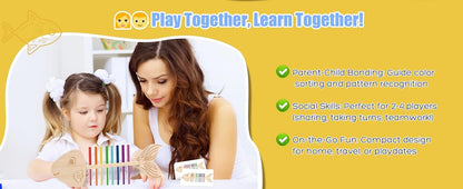 Montessori Fish Bone Matching Puzzle Toy Color Classification and Sensory Matching Game Children's Growth Gift Toy
