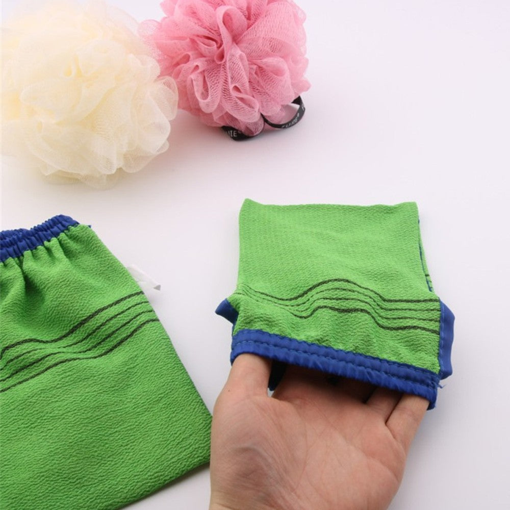 Exfoliating Bath Towel Korean Washcloth Body Massage Scrub Shower Towel SPA Portable Grain Brush Peeling Dead Skin Gloves Adults