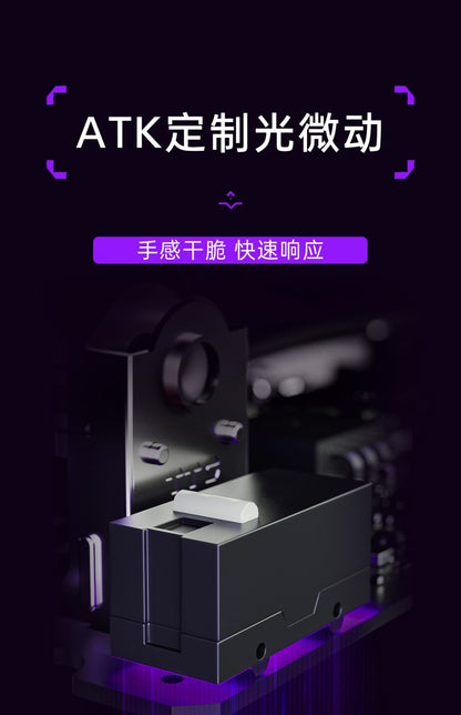 New Atk DUCKBILL Ultra Lightweight PAW3950 Wireless Gaming Mouse Esports Dual-Mode Ergonomic Long-Lasting Battery RGB Mouse Gift