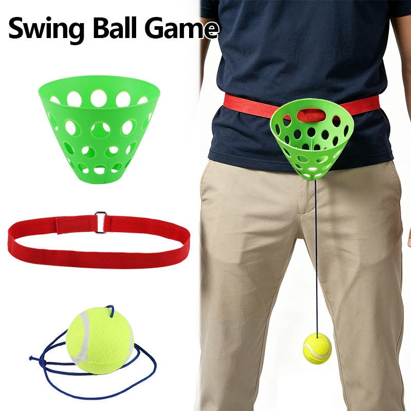 1/2/3Sets Swinging Game Hanging Ball Toss Game For Birthday Party Christmas Holiday Family Outdoor Activities Wedding Gifts