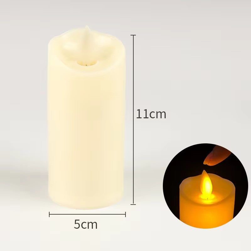 24/12PCS With Battery Flickering LED Candle Tealights Flameless Wedding Home Christmas Decor Candle Battery-powered Night Light