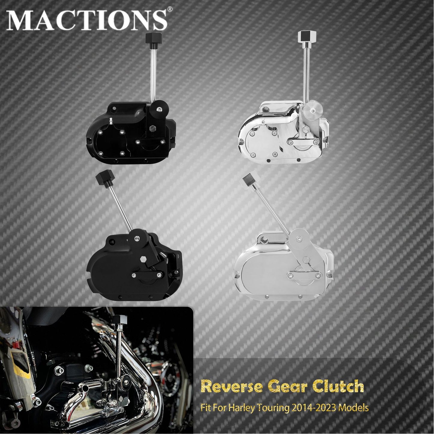 Embreagem de marcha à ré que economiza mão de obra para motocicleta, refit da embreagem de velocidade traseira para Harley Touring Street Glide FLH 08-23 Softail Breakout