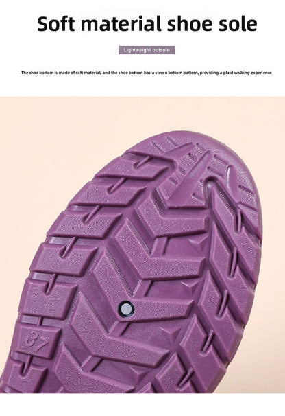 Autumn Women Sneakers Fashion Lace Up Mesh Breathable Outdoor Walking Purple Round Toe Non-slip Thick Sole Tennis Shoe Mujer