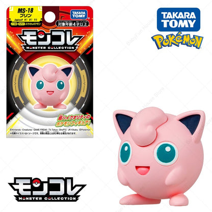 Original Takara TOMY Pokemon Ditto Jigglypuff Figure Toy Dedenne Slowpoke Mega Gyarados Lucario Gengar Anime PVC Model Doll Gift