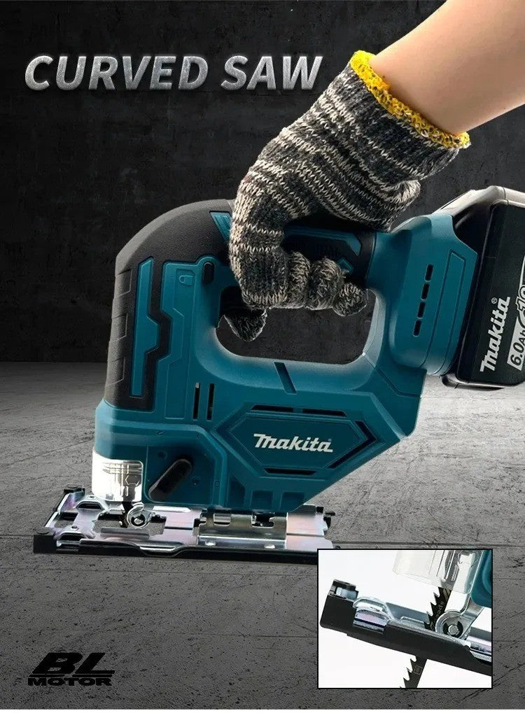 Makita DJV182Z 340W Serra Tico-Tico sem Escovas 18V Sem Bateria com Lâmina de Serra Portátil sem Fio para Marceneiro