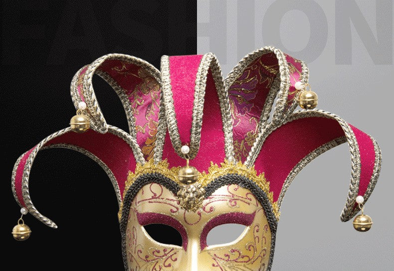 New European and American painted masks for Halloween dance parties - high - end Venetian masks for Italian ladies' performances