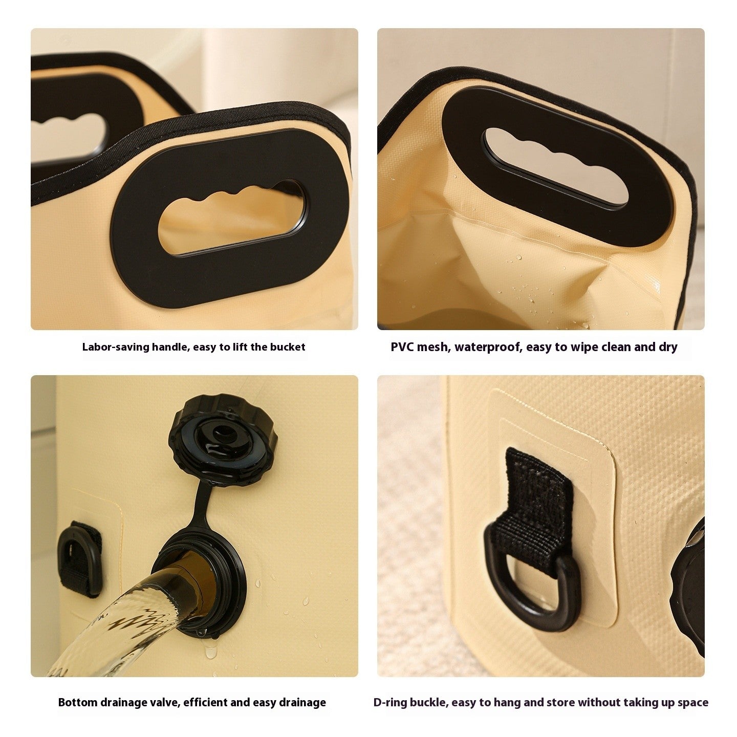 Collapsible Foot Spa Bath Tub with Heated Retention & Drain Hose, Portable Deep Bucket for Pedicure Home Travel