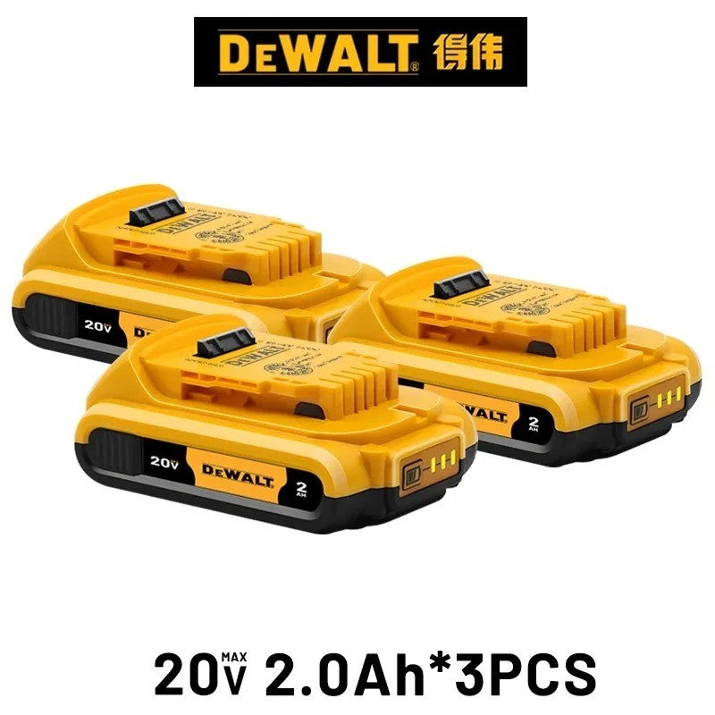 Original.DEWALT.DCD805. Bateria 20V + Ferramentas Elétricas Parafusadeira de Impacto Sem Fio Chave de Fenda Elétrica Furadeira Manual Multifuncional