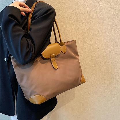New high-capacity women's bag, fashionable and casual nylon handbag, mommy shopping bag, commuting bag, one shoulder tote bag