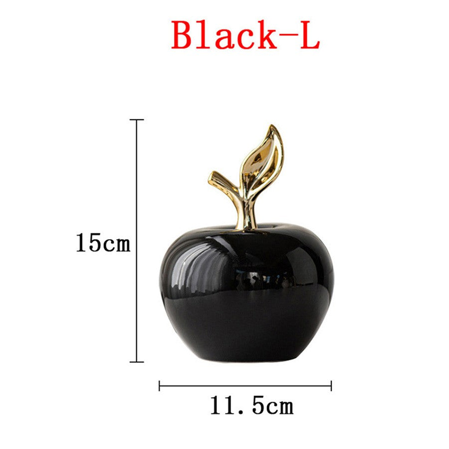 Estatueta de Cerâmica Estilo Europeu Clássico para Decoração de Mesa, Artesanato, Ornamentos de Frutas Fofos e Engraçados para o Natal, Casa e Quarto, Estátuas e Esculturas