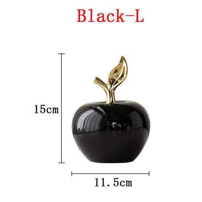 Estatueta de Cerâmica Estilo Europeu Clássico para Decoração de Mesa, Artesanato, Ornamentos de Frutas Fofos e Engraçados para o Natal, Casa e Quarto, Estátuas e Esculturas