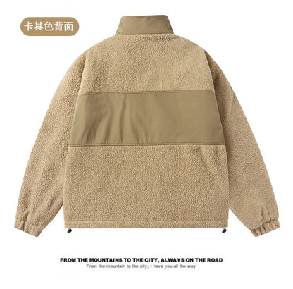 Maxbarley 2025 Winter Cotton Padded Jacket Men Brand Trendy Lambskin Cold-proof Windproof Jacket Casual Camping Ski Fleece Parka