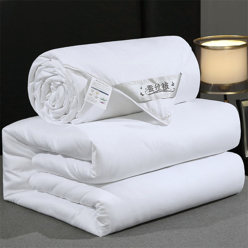Edredom de Seda Natural Mulberry Luxuoso Queen King Size Acolchoado de Verão Inverno para Solteiro Casal Enchimento de Cama