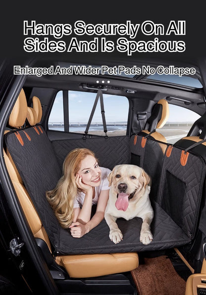 Capa de Carro Removível de Inverno Extensão Traseira Almofada para Cães Impermeável à Prova de Arranhões Antiderrapante Rede Almofada de Assento Traseiro para Pet