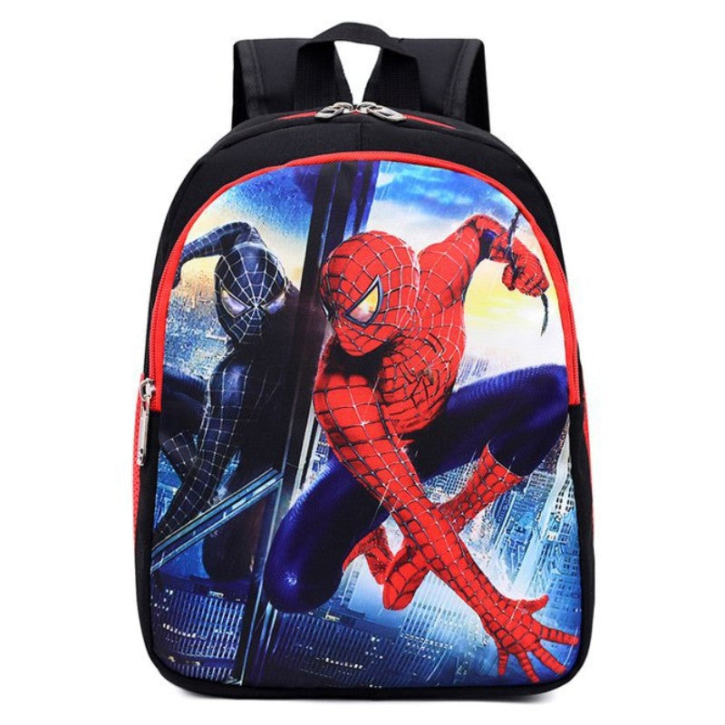Mochila Infantil Nova Disney  Minibolsa Escolar Meninas e Meninos Linda Bolsa de Ombro Desenho Animado Homem-Aranha Mochila Infantil