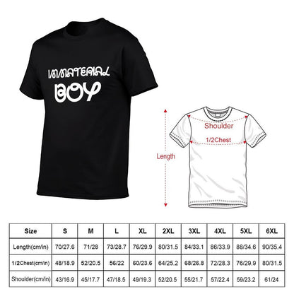 IMMATERIAL BOY T-Shirt t shirt man plain t shirts for man graphic funny T-Shirt
