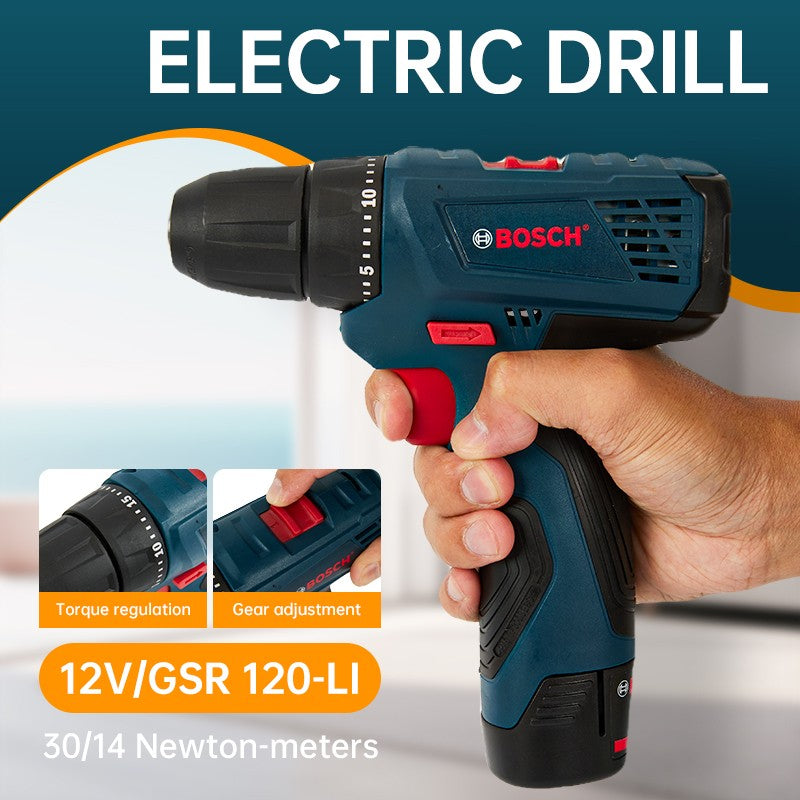 Furadeira Elétrica Bosch GSR120-LI Profissional, Furadeira Elétrica Sem Fio, Ferramentas Elétricas Multifuncionais para Casa
