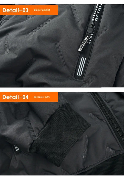Men's Winter Lamb Velvet Jacket Fleece Lined Cotton Suit Hooded Loose plus Size Warm Cotton Coat Thermal Cotton Clothing