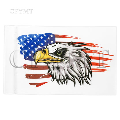 Universal Motorcycle Luggage Rack Nation Flag Double Side Pirate Flag Fit For Harley CBR YZF