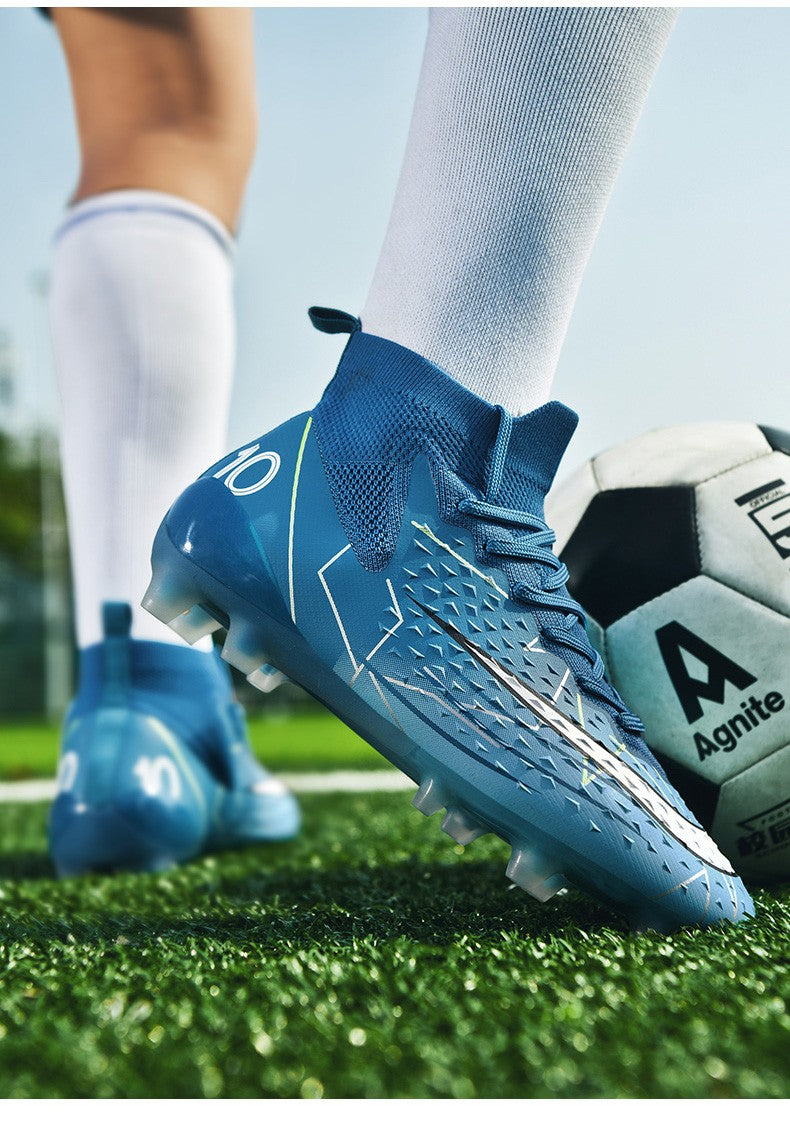 Hot Sale Mens Soccer Cleats High Ankle Football Shoes Long Spikes Outdoor Soccer Traing Boots For Men Women Soccer Shoes