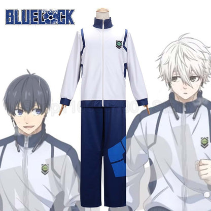 Anime Reo Nagi Bachira Isagi Chigir Cosplay Costume Full-Zip Pocket Sportswear Tracksuit Hoodie Reo Nagi Bachira Isagi Chigiri