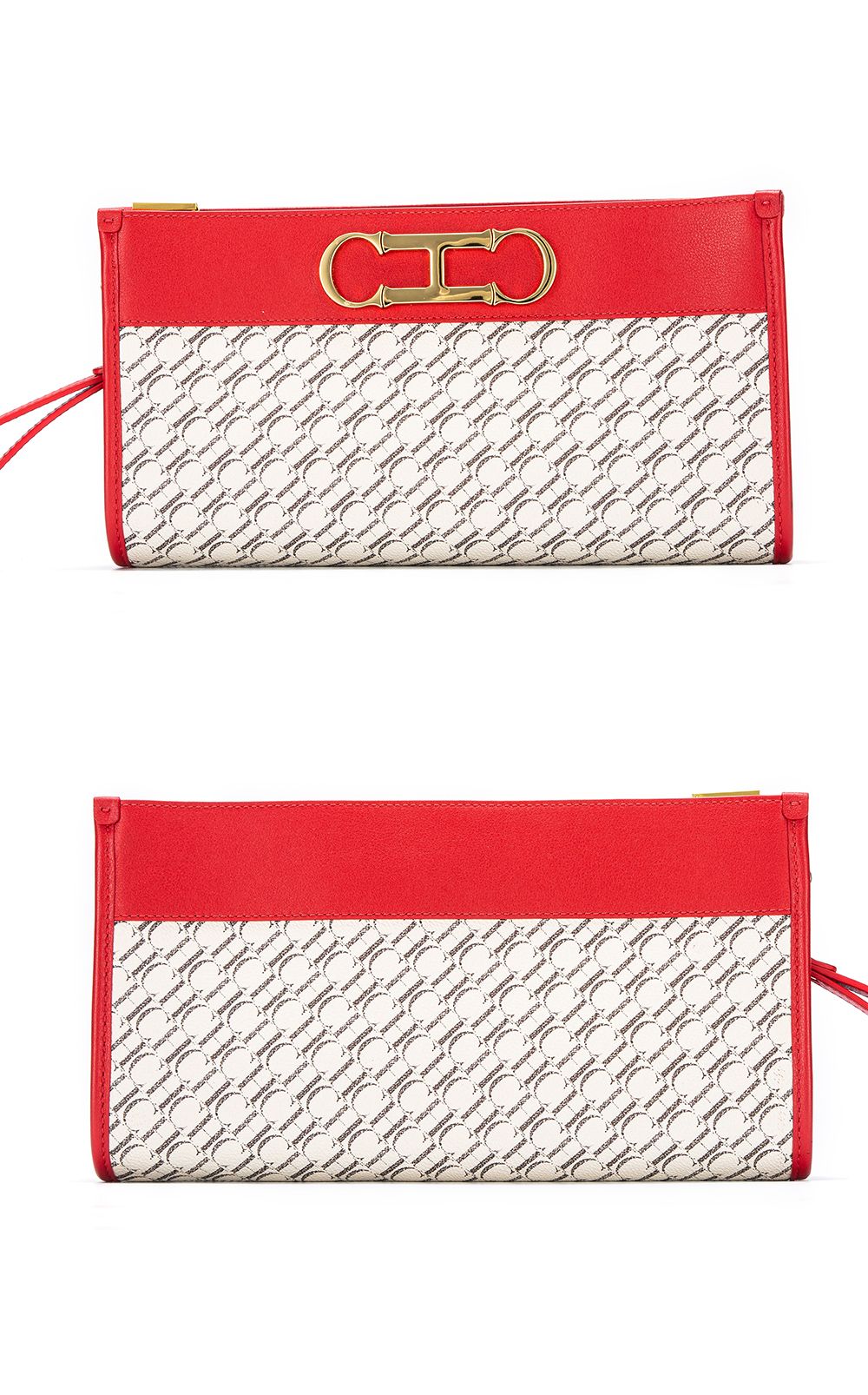 Women's Walletluxury Design Envelope Convenient Zipper Fashion Letter Print Long Wallet Mobile Phone Bag Men's Clutch Bag