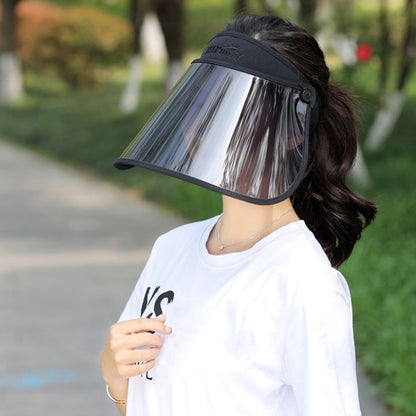 Summer Large Lens Sun Hat Outdoors Sport Anti-UV Visor Face Cover Shield Foldable Portable Men Women Empty Top Hat