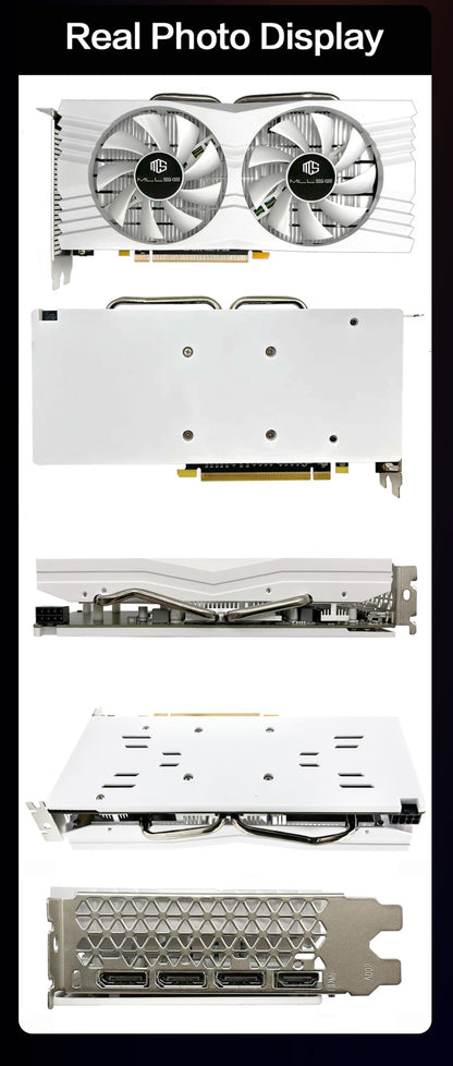 Placa de Vídeo MLLSE AMD Radeon RX 580 8GB 2048SP Gaming GDDR5 256Bit PCI-E 3.0 ×16 8Pin Radeon GPU Rx 580 8g para Jogos