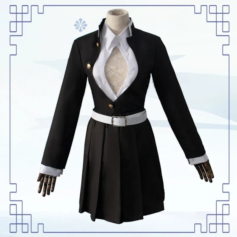Anime Kanroji Mitsuri Cosplay Costume Kimono Haori Dress Wig Clothes Halloween Costume for Adult Children