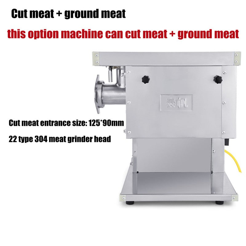 Moedor de carne elétrico de uso intenso de 120 kg/h, 110 V 240 V, para restaurante, açougue, cozinha, máquina de moer salsicha e carne bovina
