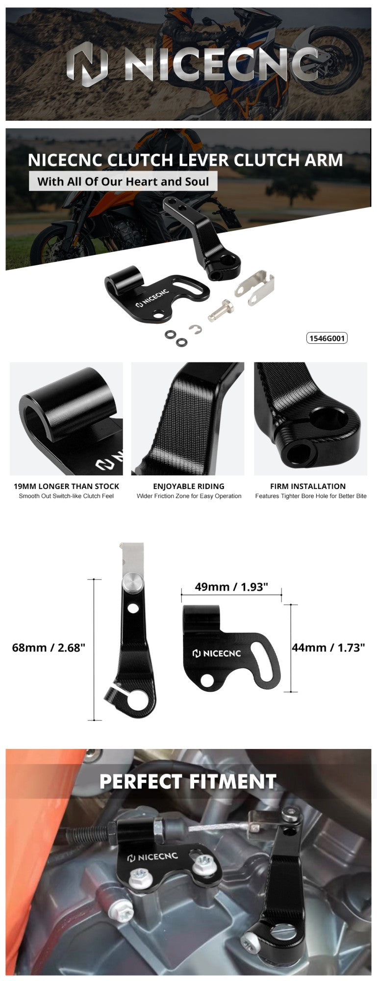 For KTM 790 890 Adventure/R 2018-2025 One Finger Clutch Lever 790 Duke 890 Duke 2020-2025 Husqvarna Norden 901 2022-2024