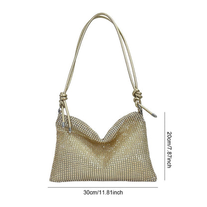 Women Shiny Rhinestone Dinner Bag New Party Wedding Purses 2023 Luxury Full-Diamond Ladies Handbag Designer Sparkly Evening Bags