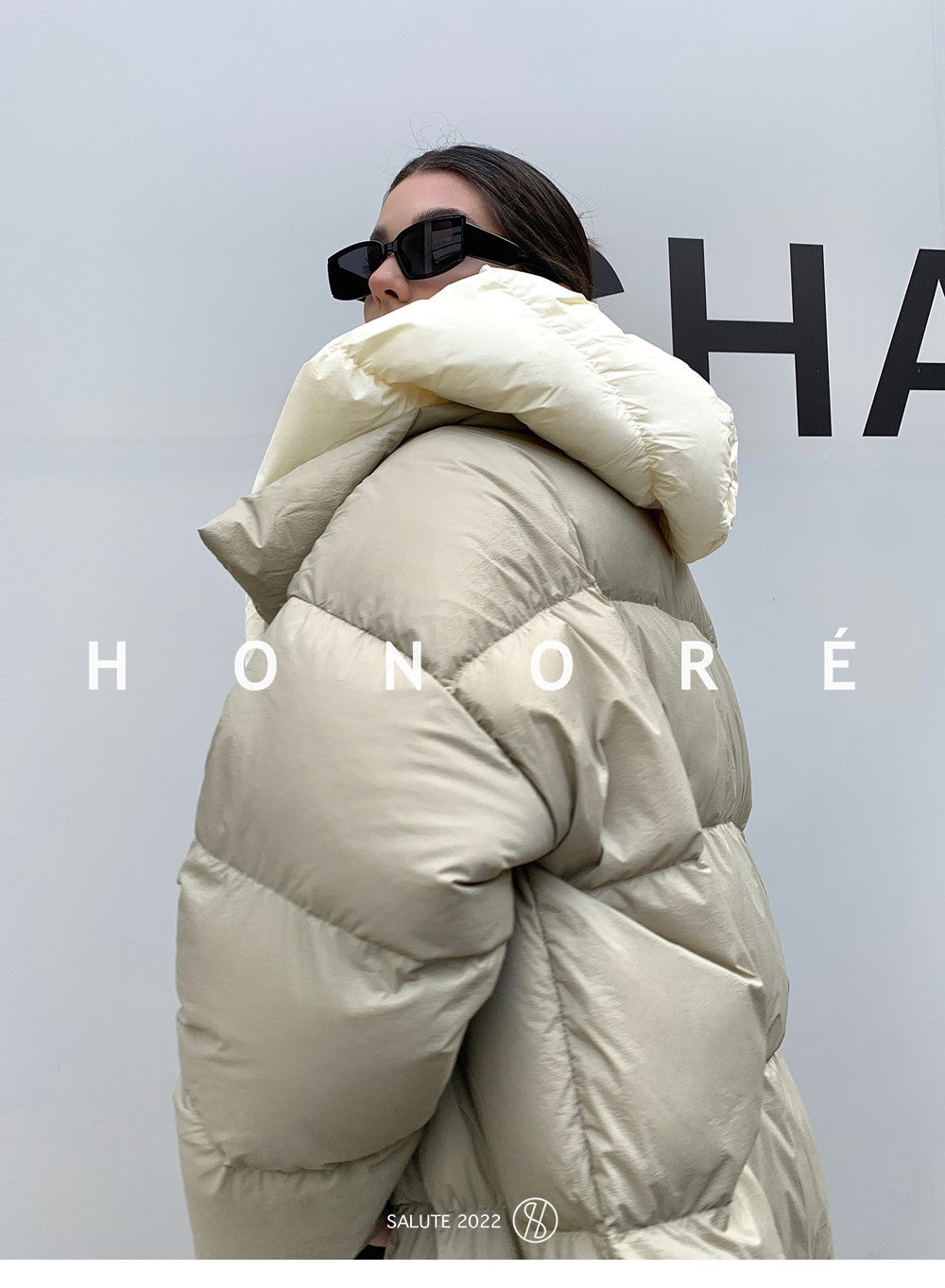 Janveny Fluffy White Duck Down Jacket Women Winter Thickness Warm Long Puffer Coat Hooded Female Fashion Fake Two-piece Parkas