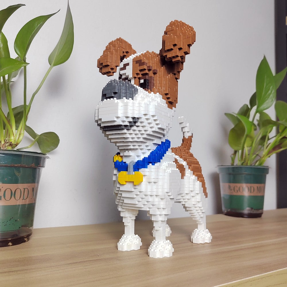KNEW BUILT Modelo de Cachorro Dachshund Micro Mini Blocos de Construção Conjunto Brinquedos Educacionais Recreativos Presente para Amantes de Pets Peças de Decoração